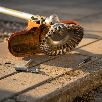 StalTrimmer™ Pro – Stalowa szczotka do kosy