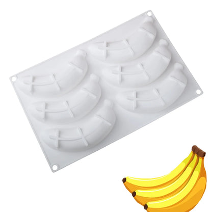 Forma do pieczenia designie banan ze spożywczego silikonu