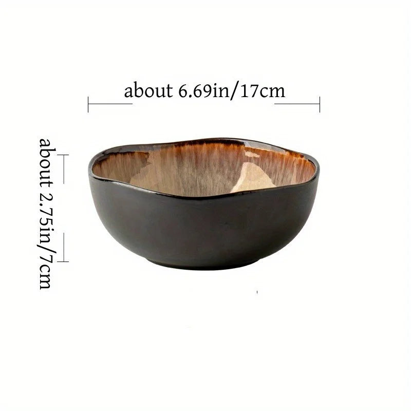 Ceramiczna miska do makaronu w stylu japandi do kuchni
