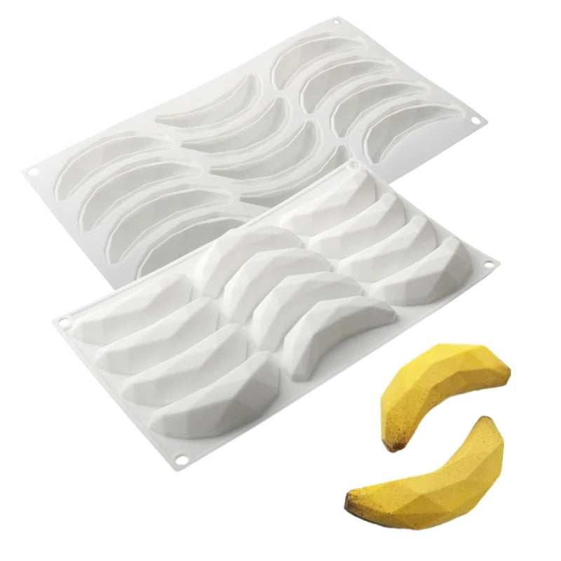 Forma do pieczenia designie banan ze spożywczego silikonu