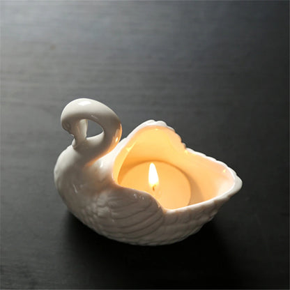 Ceramiczna doniczka łabędź do domu którą postawisz wszędzie