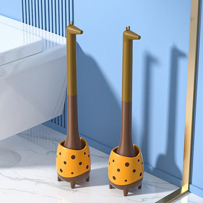 Kolorowa szczotka do WC w kształcie dinozaura do nowoczesnej łazienki