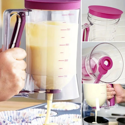 Przezroczysty dozownik do ciasta naleśnikowego 900ml