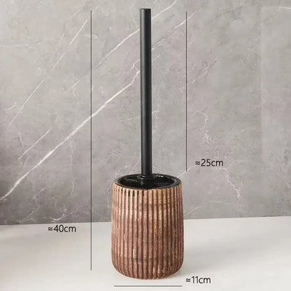 Ceramiczna szczotka do WC ze stojakiem w stylu nowoczesnym do łazienki