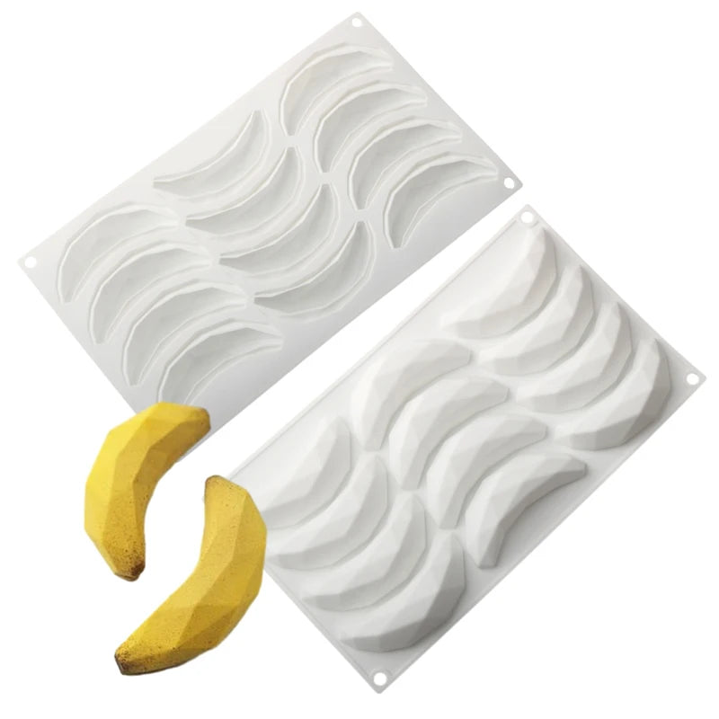 Forma do pieczenia designie banan ze spożywczego silikonu