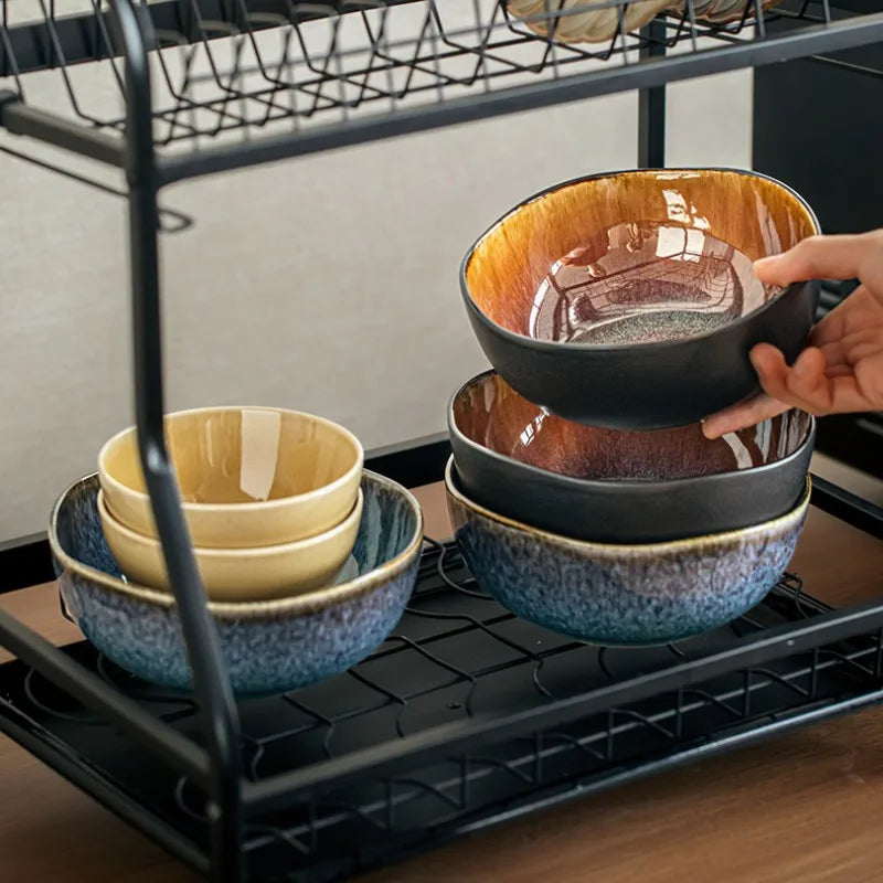 Ceramiczna miska do makaronu w stylu japandi do kuchni