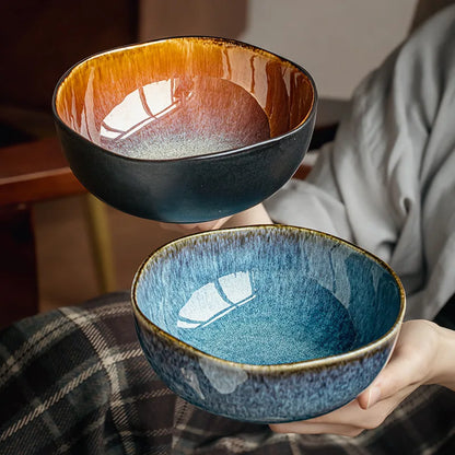 Ceramiczna miska do makaronu w stylu japandi do kuchni