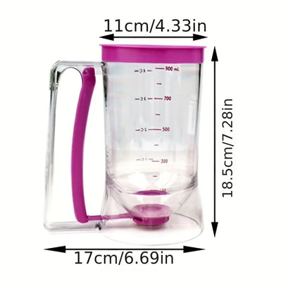 Przezroczysty dozownik do ciasta naleśnikowego 900ml